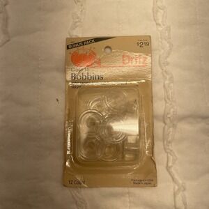 Vintage Dritz‎ 937 Plastic Class 15 Bobbins 12 Pack NEW